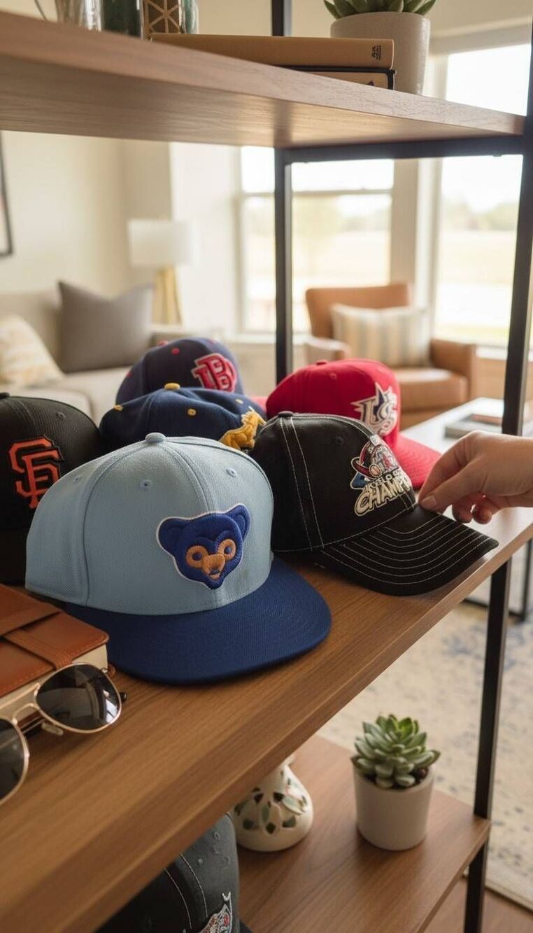 Lot of 6 baseball caps